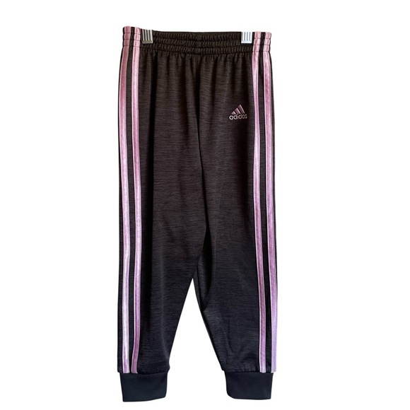 Adidas Jogger Pants Medium Weight Jogger Stretchy Striped Size 5 - Picture 1 of 9